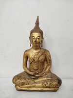 Antik buddha szobor arany festéses bronz buddhista buddhizmus 944 6085