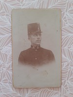 Antik katona fotó műtermi portré régi fénykép