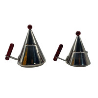 Vintage olasz kávé- és tejkiöntő szett – Alessi stílus, Aldo Rossi után (1980s)- 368