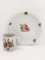 Lubiana dwarf plate and mug, children's set