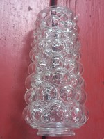 Szarvasi retro/midcentury falikar vastagfalú buborékos üvegbúrával, eredeti állapotban