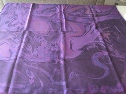 Silk and cotton blend shawl with different shades of purple, 107 x 102 cm
