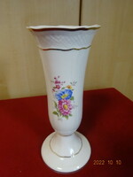 Holóháza porcelain vase, blue and pink flowers. He has! Jokai.