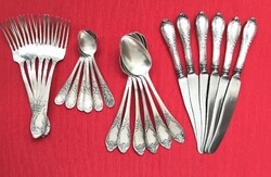 Soviet six-person silver-plated tableware