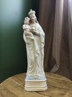 Antik porcelán Szűz Mária Kisjézussal szobor
