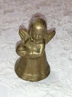 Copper, vintage candle holder angel 12.