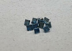10 db Természetes Gyémánt Kék