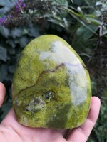 Green opal, mineral crystal