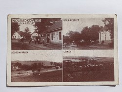 Régi képeslap 1938 Nógrádkövesd utcakép fotó levelezőlap