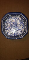 Blue patterned Arabic porcelain serving bowl