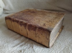Antik könyv ritkaság, 1717es, Matthiae Fabri, Concionum Opus Tripartitum! A4es méret, hatalmas!