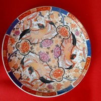 Antik Kínai porcelán tányér, Terebess tányér, madár mintás, ritkaság! 5 darab!