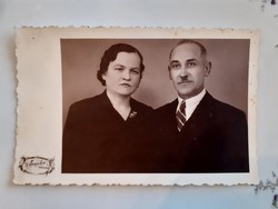 Old female male couple photo vintage photo aranka photo szolnok