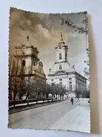 Régi képeslap 1962 Békéscsaba Evangélikus templom fotó levelezőlap