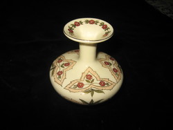Zsolnay, hand-painted elegant, small vase, 8 cm