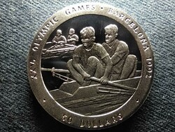 Niue XXV. Olimpiai Játékok 1992, Evezés .925 ezüst 50 dollár 1989 PP (id66337)