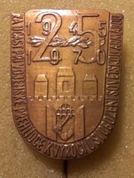 25th anniversary of Czech liberation 1945-1970. Badge, badge. There is mail!!!