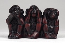 1K894 resin can't see - can't hear - can't speak statue 7 cm