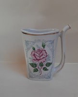 4284 - Drinking glass with rose pattern