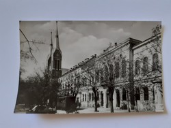 Régi képeslap 1960 körül Békéscsaba Szent István tér fotó levelezőlap