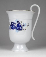 1K838 old marked gilded porcelain mug 14 cm