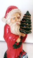Old Santa Claus vintage Santa plaster figurine 20 cm