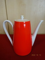 Kahla ndk porcelain teapot, red and white. He has! Jokai.