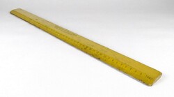 1K871 Régi Anchor sárga kínai fa vonalzó 50 cm