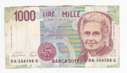 1000 Líra 1990 - Mille Lire M Montessori