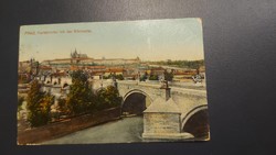 1910. Prága Károly híd antik képeslap