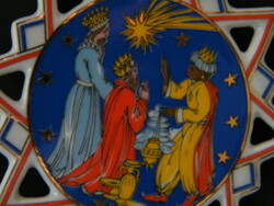 Rosenthal áttört porcelán három királyok betlehemes csillag, karácsonyfadísz