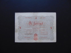 Kossuth bank 5 forint 1848 red letter 02