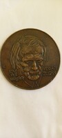 Mihály Fritz: Zoltán Kodály bronze plaque, medal