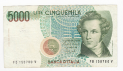 5000 Líra 1985 - Cinquemila Lire V Bellini