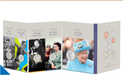 Royal Mint 13 darabos érme szett 2022, az utolsó II. Erzsébet királynő képével