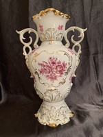 Hibátlan Hollóházi nagyméretű Barokk váza aranyozott