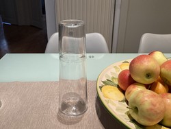 Ingegerd Råman vizes palack pohárral / water carafe / decanter - skandináv dizájn