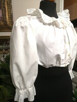 Fehér, csipke 42-44-46-os bajor trachten, dirndl blúz mb 120 cm