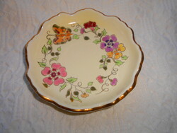 Zsolnay porcelán   lepke-virág  mintával -körbélyegzős-nem csészealj