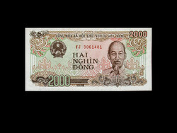 Unc - 2000 dong - Vietnam - 1988 (with image of Ho Chi Minh)