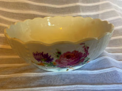 Antique bowl with rose pattern