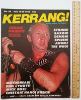 Kerrang magazin #20 1982 Judas Priest Motorhead Saxon Rolling Stones Thin Lizzy Uriah Heep Who Bryan
