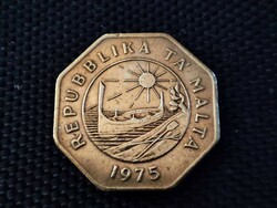 Málta 25 cent, 1975