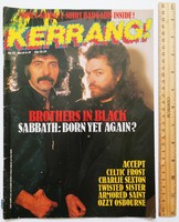 Kerrang magazin #115 1986 Sabbath Zeno Armored Saint Rainbow Metallica Parr Sexton Ozzy Marillion