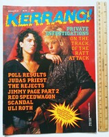 Kerrang magazin #85 1985 Judas Priest RATT Cockney Rejects Scandal Iron Maiden Firm UFO REO Doro