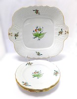Herend Hecsedli pattern serving tray + small plate (zal-bi45167)