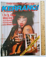 Kerrang magazin #113 1986 Mötley Crüe Ozzy Sabbath Pallas Terraplane RATT Samson Fastway Iron Maiden
