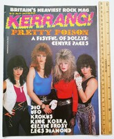 Kerrang magazin #121 1986 Poison Dollys Styx UFO White Lion Krokus King Kobra Celtic Frost Legs Diam