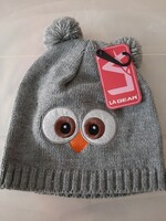 La gear knitted girl's hat with new label