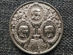Anglia Viktória (1837-1901) Királyi család gyermekei ón medál 1850 RR (id41438)